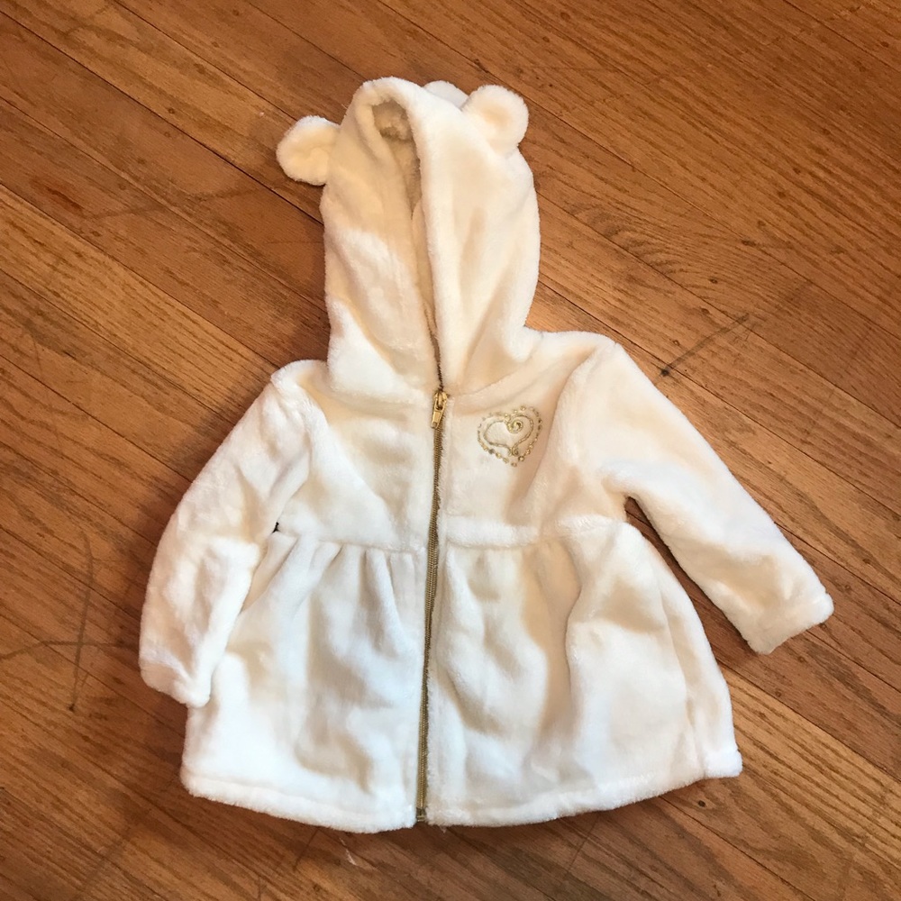 2/$10🌼 Fluffy Peplum Bear Ear Jacket